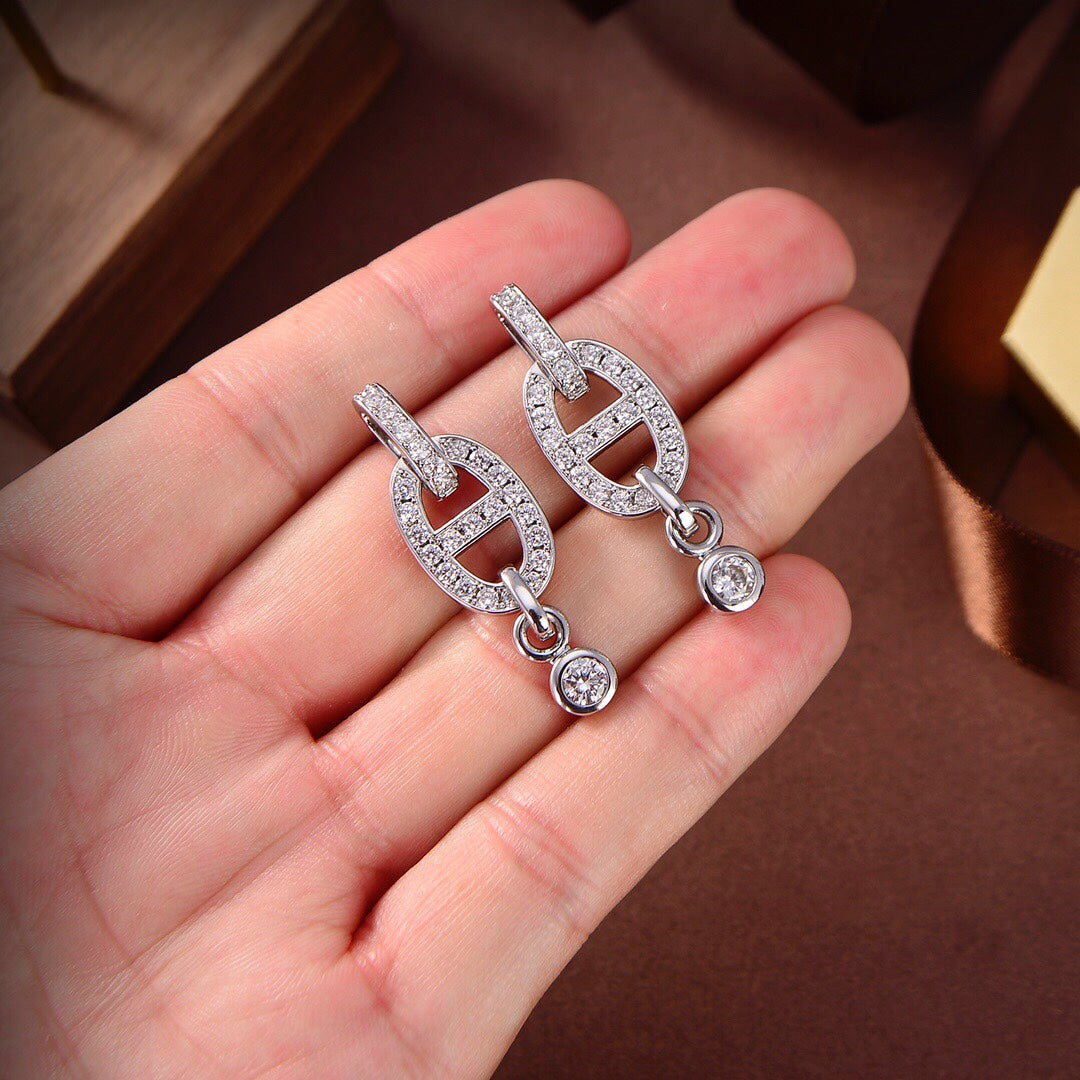 DIANA HM CHAINE DIAMOND EARRINGS