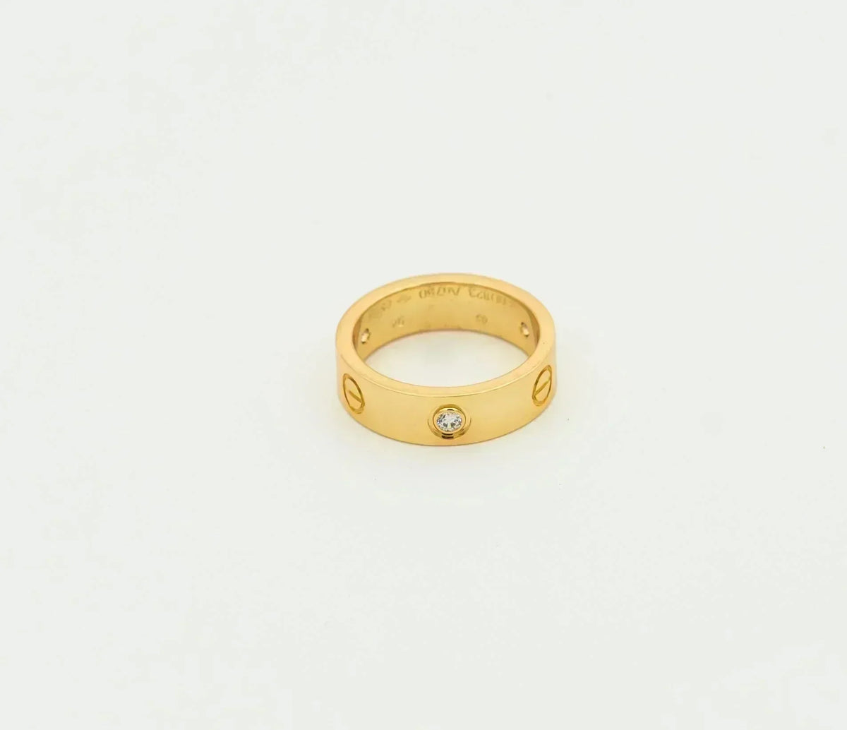 DIANA LOVE RING 5.5MM 3 DIAMONDS GOLD