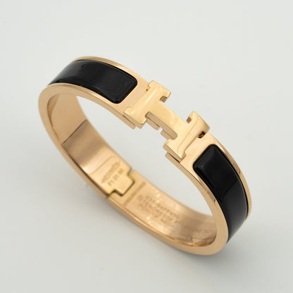DIANA H BLACK BRACELET