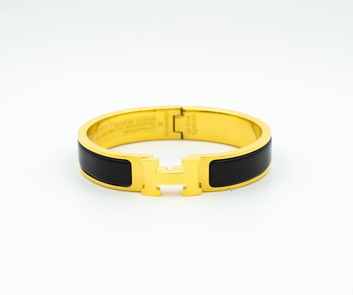 DIANA H BLACK BRACELET
