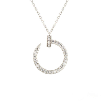 DIANA JUSTE NECKLACE SILVER DIAMONDS