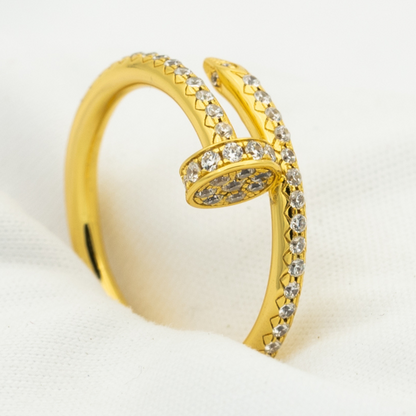 DIANA JUSTE RING 1.8MM GOLD DIAMONDS