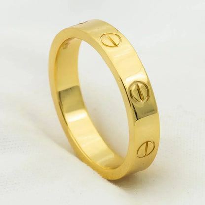 DIANA LOVE RING 4MM 1 DIAMOND GOLD