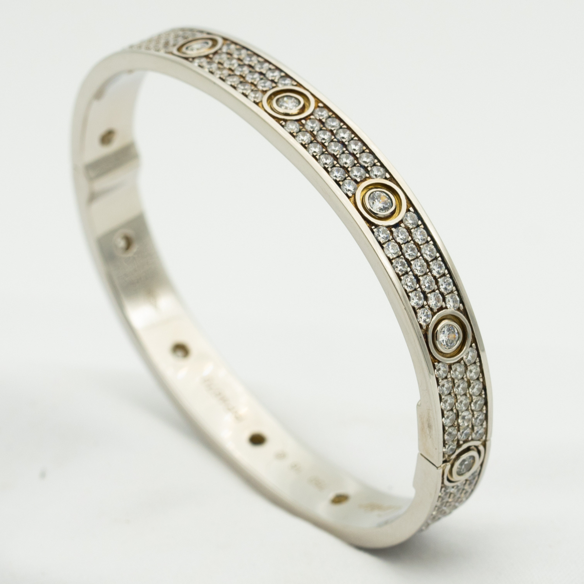 DIANA LOVE BRACELET 6.1MM DIAMOND-PAVED 10 BIG DIAMONDS