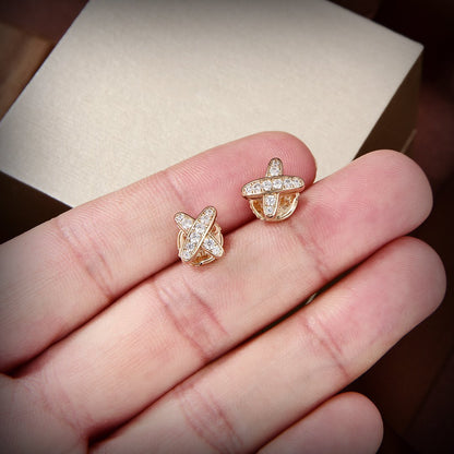 DIANA JEUX DE GOLD DIAMOND EARRINGS