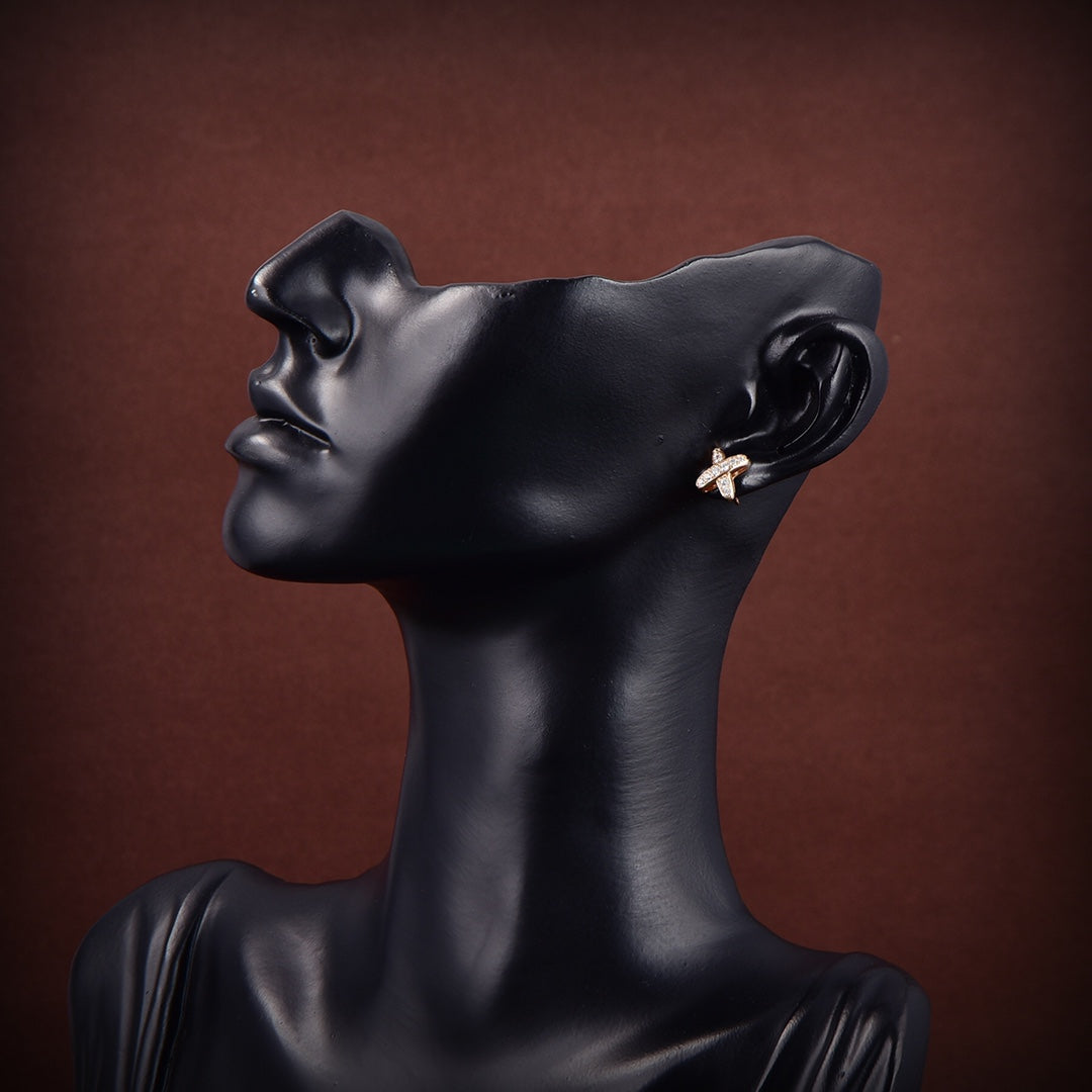 DIANA JEUX DE GOLD DIAMOND EARRINGS