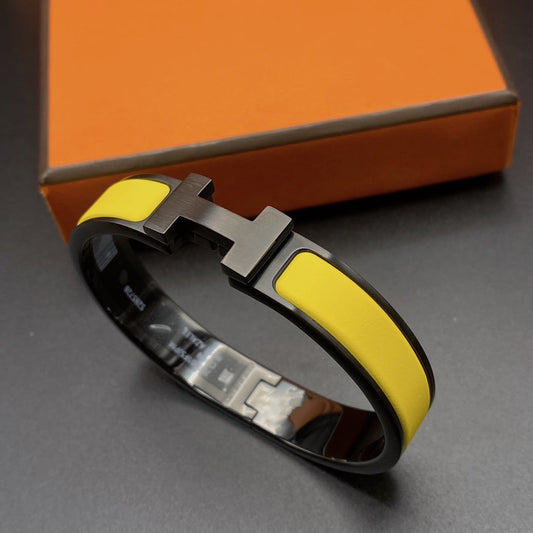 DIANA CLIC HM SO BLACK YELLOW BRACELET