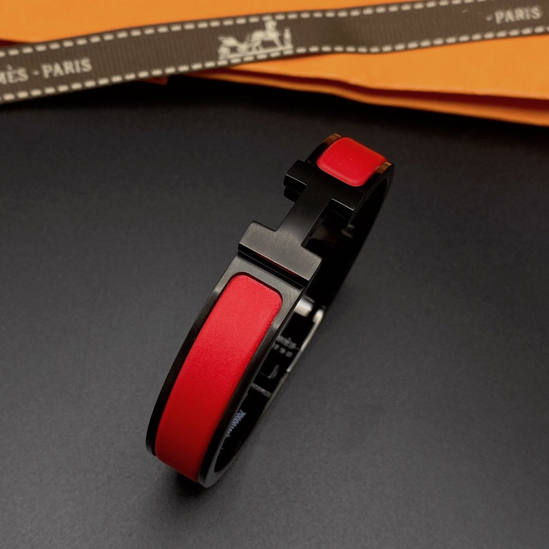 DIANA CLIC HM SO BLACK RED BRACELET