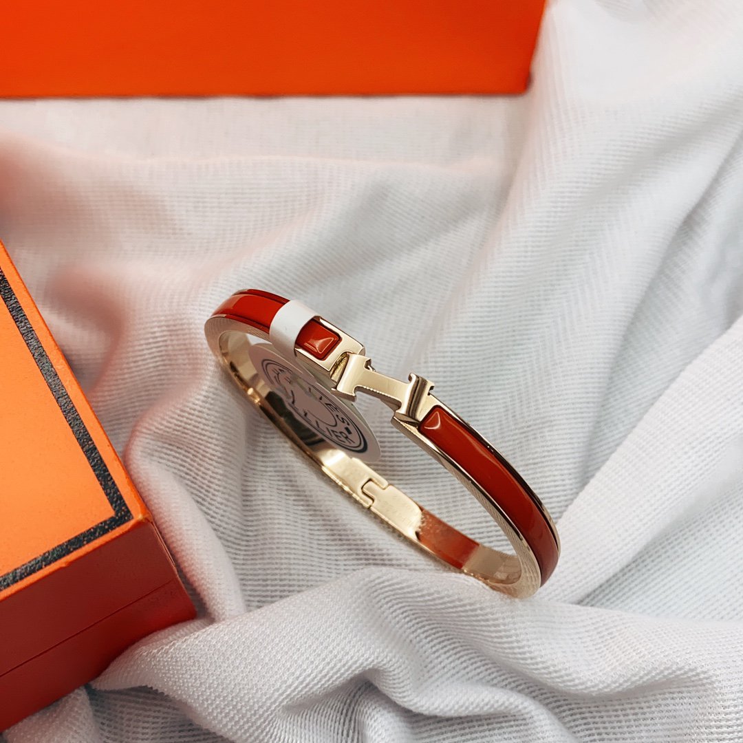 DIANA CLASSIC HM CLIC RED 8MM ENAMEL BRACELET