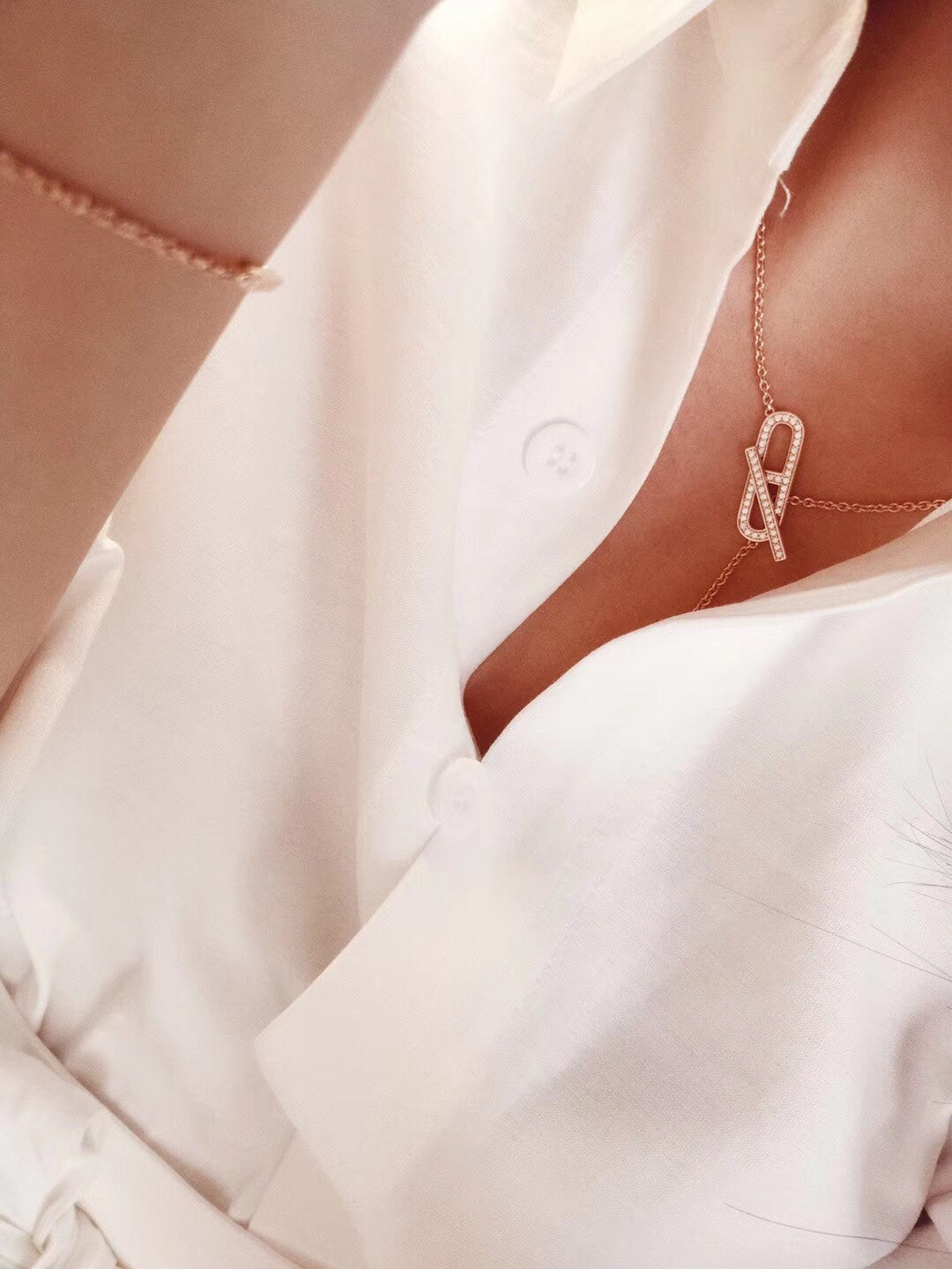 DIANA HM FIRE PIG NOSE NECKLACE TRENDY STREET