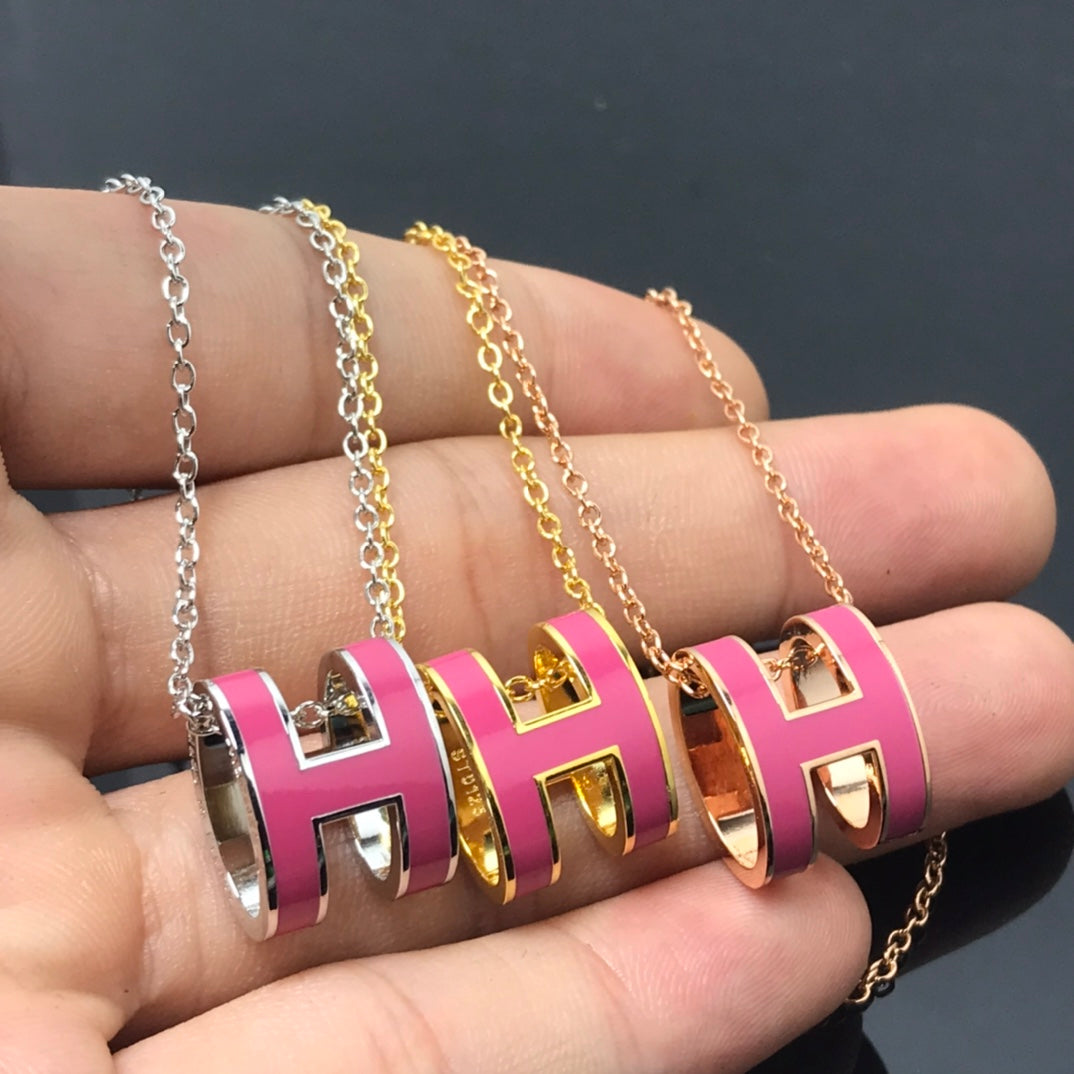 DIANA H NECKLACE PINK