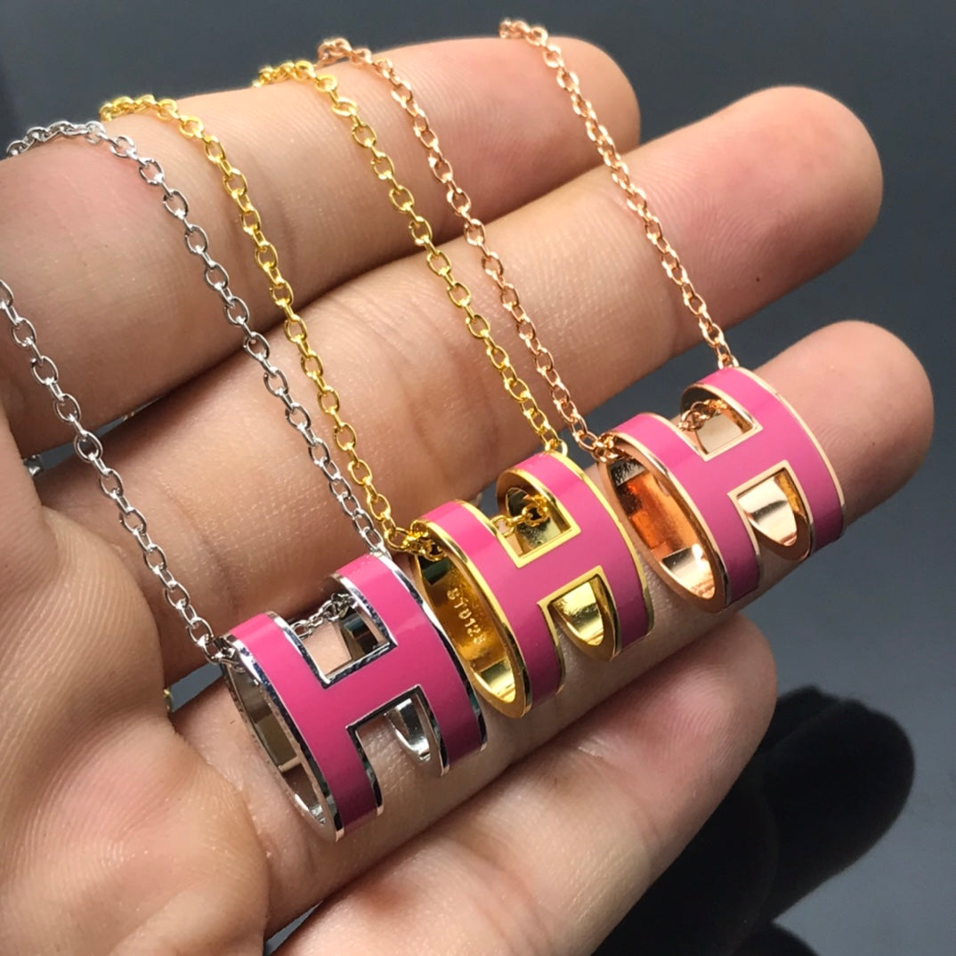 DIANA H NECKLACE PINK