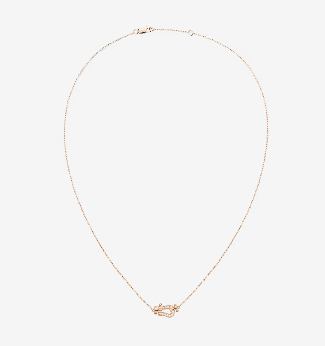 DIANA FORCE 10 DIAMOND PINK GOLD NECKLACE MINI MODEL