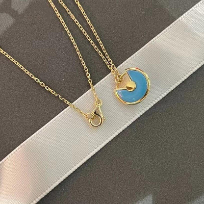 DIANA AMULETTE GOLD TURQUOISE NECKLACE