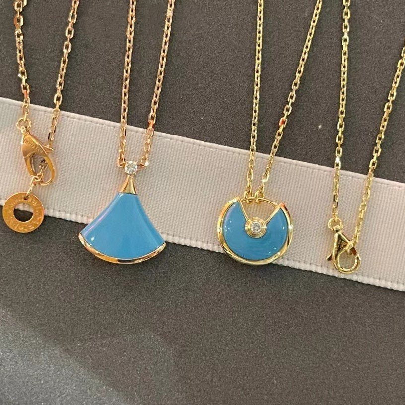 DIANA AMULETTE GOLD TURQUOISE NECKLACE