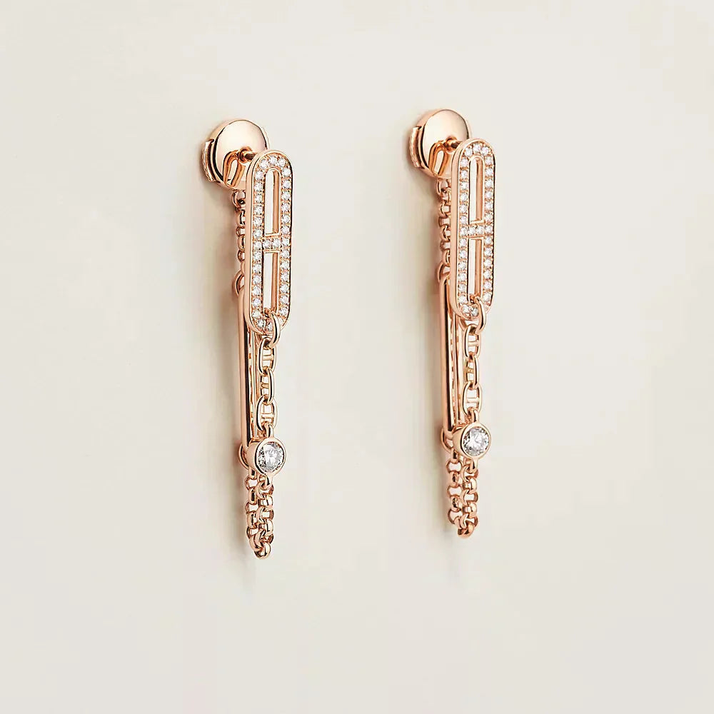 DIANA CHAINE CHAOS DIAMOND DROP EARRINGS