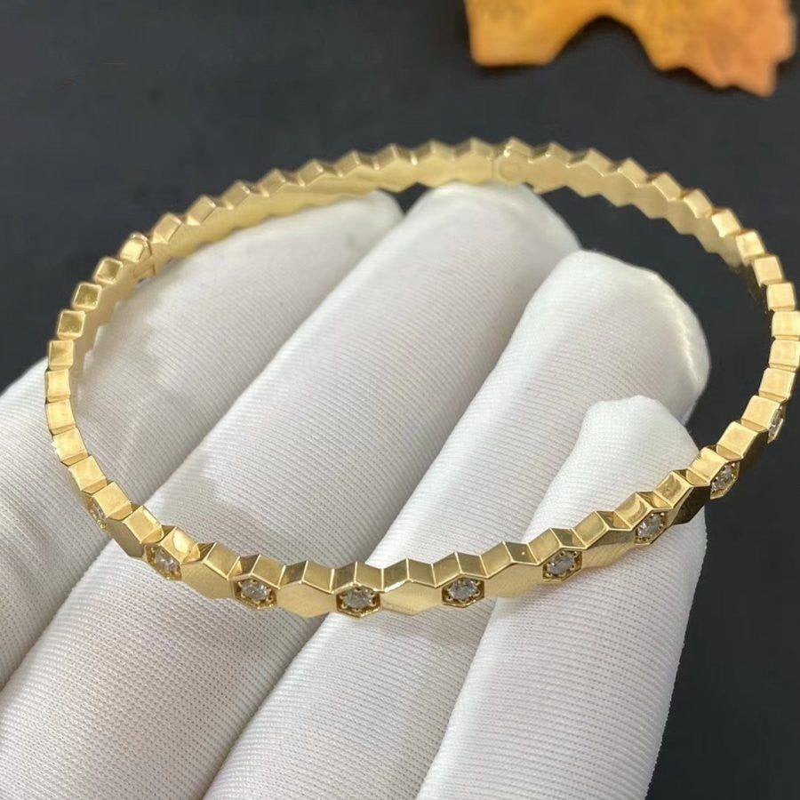 DIANA BEE LOVE GOLD DIAMOND BRACELET