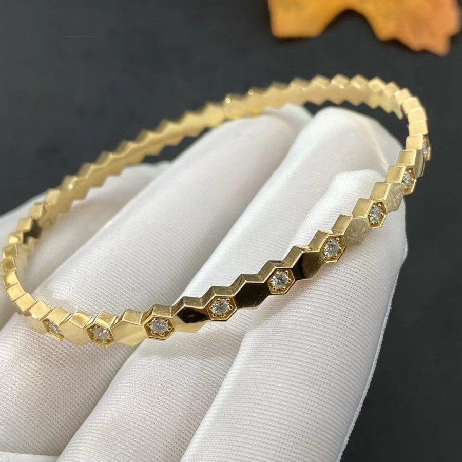 DIANA BEE LOVE GOLD DIAMOND BRACELET