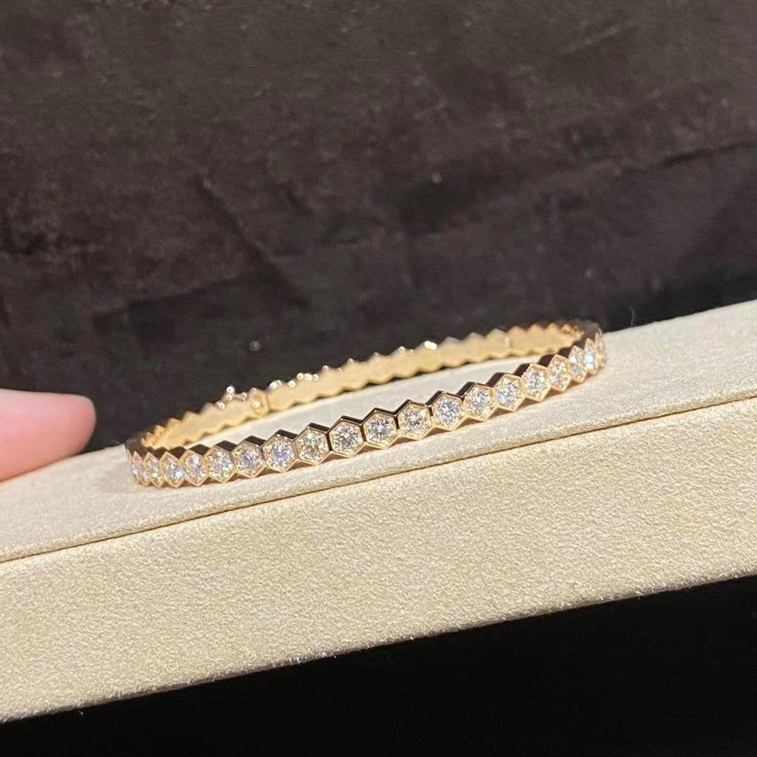 DIANA BEE LOVE GOLD BRACELET FULL DIAMOND