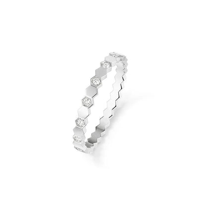 DIANA BEE LOVE RING SILVER DIAMOND