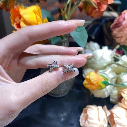 DIANA JEUX DE SILVER DIAMOND EARRINGS