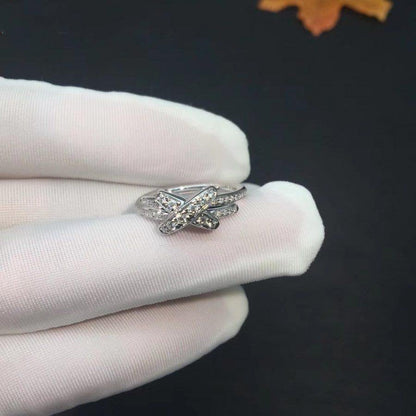 DIANA JEUX DE SILVER DIAMOND RING