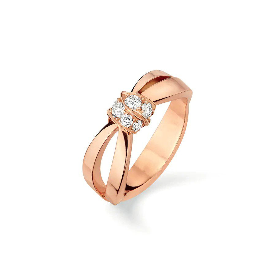 DIANA LIENS RING PINK GOLD DIAMOND