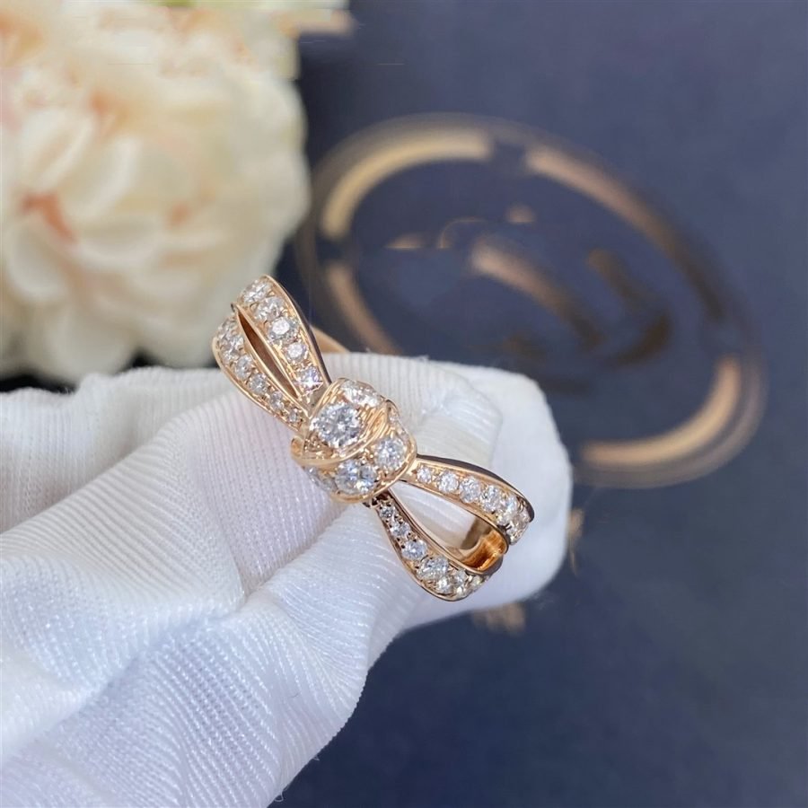 DIANA LIENS PINK GOLD DIAMOND RING