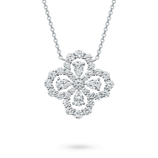 DIANA LOOP NECKLACE FULL MOTIF DIAMOND 16MM MULTIPLE COLORS