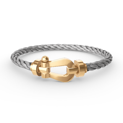 DIANA FORCE LARGE HORSESHOE NO DIAMOND BRACELET GOLD