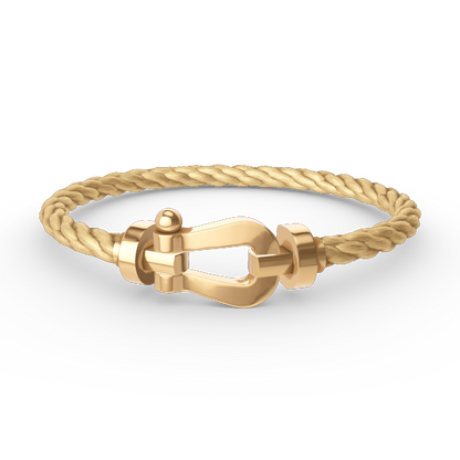 DIANA FORCE LARGE HORSESHOE NO DIAMOND BRACELET GOLD