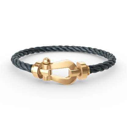 DIANA FORCE LARGE HORSESHOE NO DIAMOND BRACELET GOLD