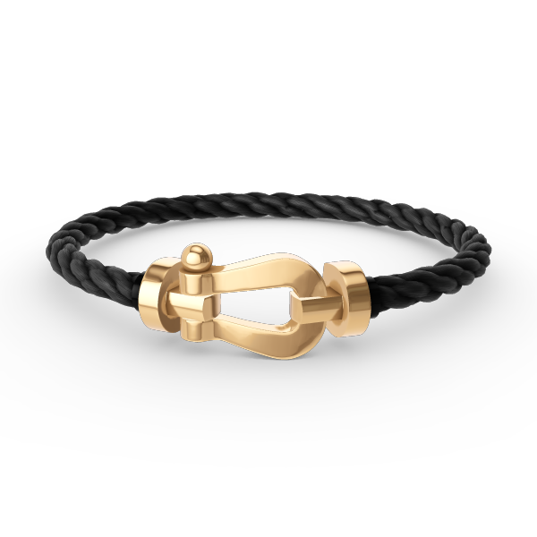 DIANA FORCE LARGE HORSESHOE NO DIAMOND BRACELET GOLD