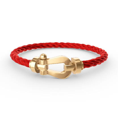 DIANA FORCE LARGE HORSESHOE NO DIAMOND BRACELET GOLD