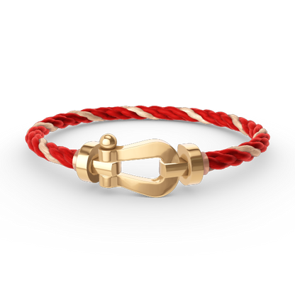 DIANA FORCE LARGE HORSESHOE NO DIAMOND BRACELET GOLD