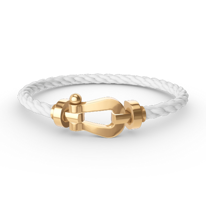 DIANA FORCE LARGE HORSESHOE NO DIAMOND BRACELET GOLD