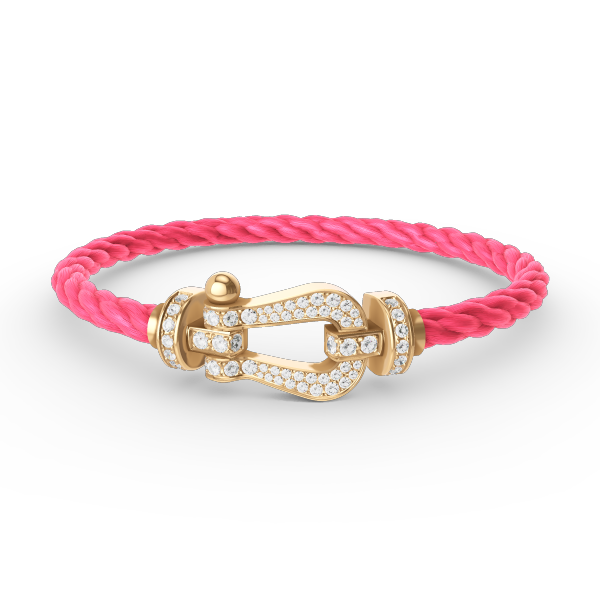 DIANA FORCE LARGE HORSESHOE FULL DIAMOND BRACELET GOLD
