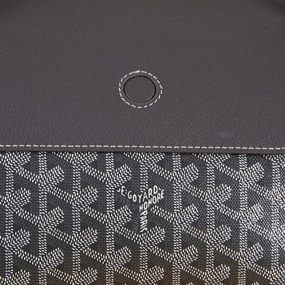 ROUETTE SOUPLE BAG 31 IN BLACK GOYARDINE CANVAS AND CALFSKIN