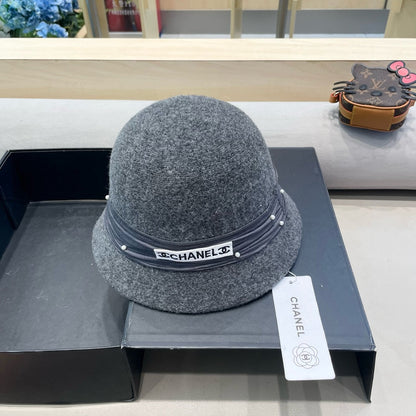 BUCKET HAT IN MOUSE GRAY WOOL BLEND 426249