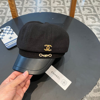 NEWSBOY CAP BLACK 430006