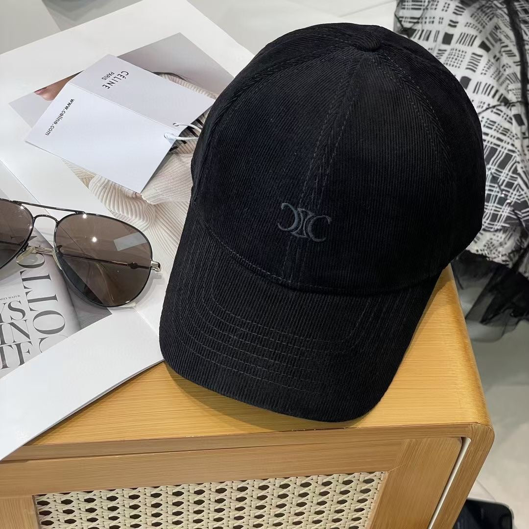 Celin Cap Black Cotton Fabric 210407