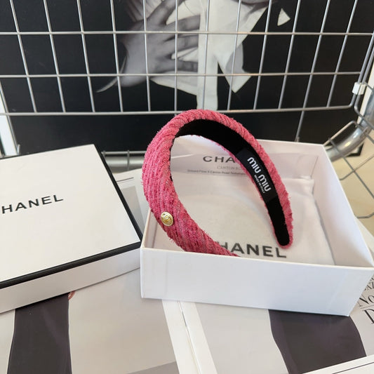 PINK HEADBAND TWEED 407941