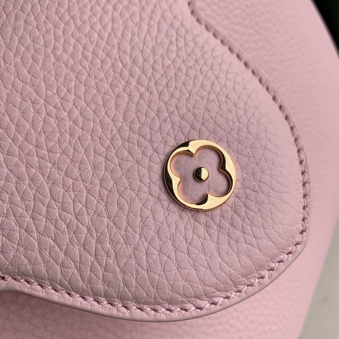 capucines mm 31.5 pink taurillon leather mop gold hardware