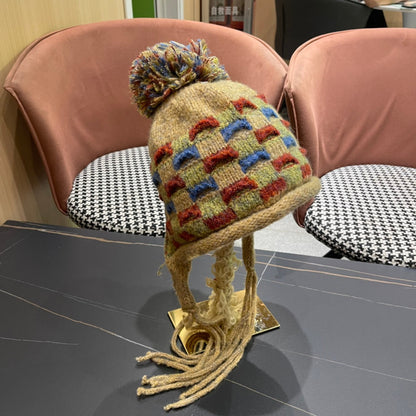 KNITTED WOOL HAT COLORFUL 425765