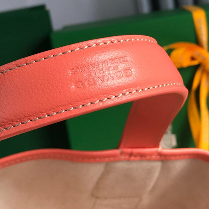 SMALL BELHARRA 24 IN PINK GOYARDINE CANVAS AND LAMBSKIN