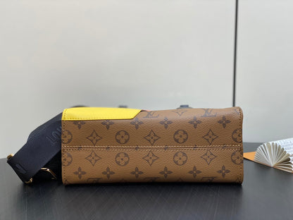 ONTHEGO PM 25CM DUCK BROWN MONOGRAM CANVAS