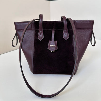 ORIGAMI MINI 19 IN WINE RED LAMBSKIN AND SUEDE