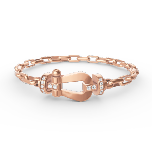 DIANA FORCE LARGE HORSESHOE CLASP  METAL BRACELET
