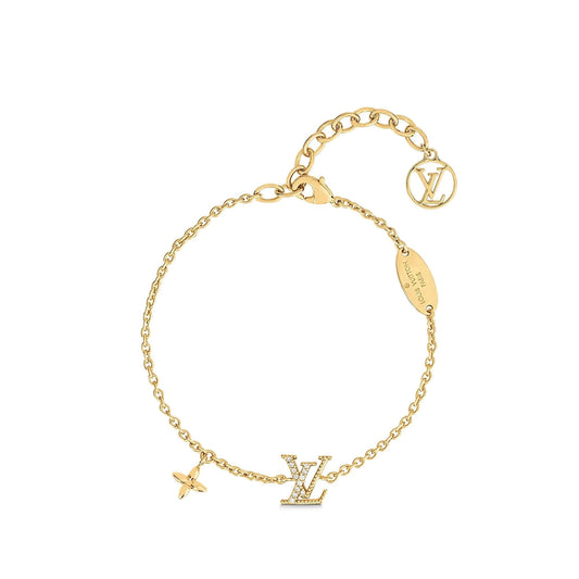 DIANA LOGO STAR MOTIF GOLD BRACELET