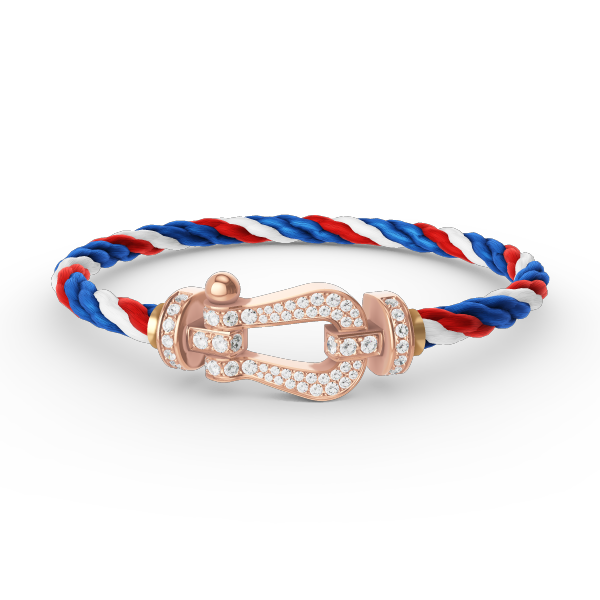 DIANA FORCE LARGE HORSESHOE FULL DIAMOND BRACELET ROSE GOLD